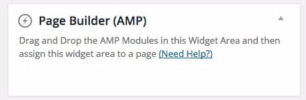AMP for WP page-builder-area