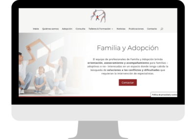 Proyecto de programación WordPress Familia y Adopción